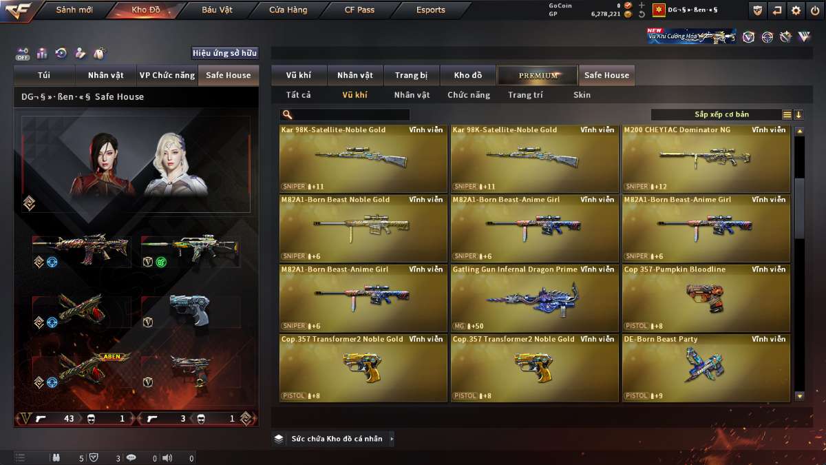 shop acc cf uy tin gia re